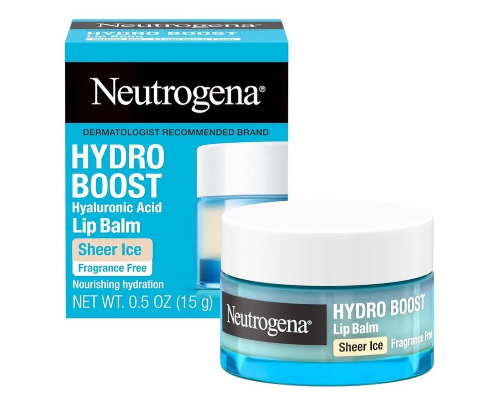 Neutrogena Hydro Boost Hyaluronic Acid Lip Balm Sheer Ice Fragrance Free 0.5 oz